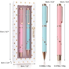 【新品】ボールペン ピンク ブルー 鉛筆 2B 12本 セットの画像