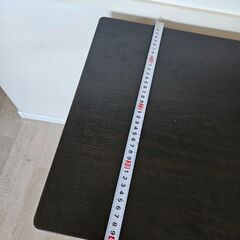 [山善] 折りたたみ デスク 幅80×奥行40×高さ70cm コンパクト アジャスター付き 傷がつきにくい 完成品 ダークブラウン/ブラウンの画像