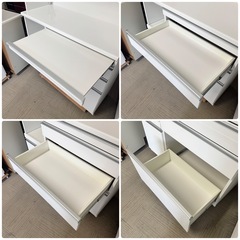 【超美品‼️】定価156,200円♪ 松田家具 117cm幅キッチンボード(Nクラッチ) 食器棚 収納家具 鏡面仕上げホワイト♪の画像