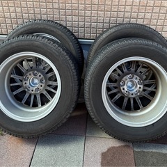 【美品】トヨタ ヴォクシー対応 アルミホイール＆スタッドレスタイヤ4本セット 15インチ Gmach 195/65R15 の画像