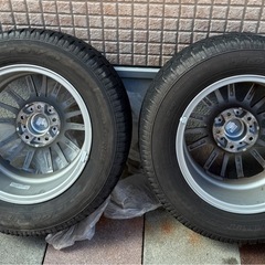 【美品】トヨタ ヴォクシー対応 アルミホイール＆スタッドレスタイヤ4本セット 15インチ Gmach 195/65R15 の画像