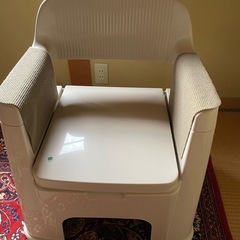 背付ポータブルトイレ 介護用品の画像