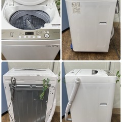 R503 ☀️ ジモティー限定特別価格！ SHARP 洗濯機 （洗濯6.0㎏) 20年製 ES-GE6D ⭐ 動作確認済 ⭐ クリーニング済の画像