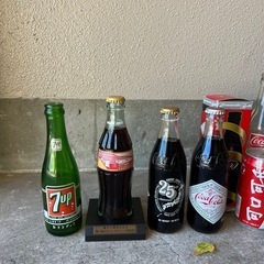 【お値下げ　早い物勝ち】コカコーラ　ボトル　空き瓶　記念ボトル　7アップ　いろいろの画像