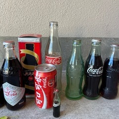 【お値下げ　早い物勝ち】コカコーラ　ボトル　空き瓶　記念ボトル　7アップ　いろいろの画像