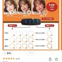 LEDリングライトの画像