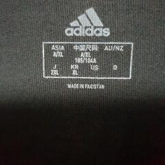 [激安] Adidas ブラック 半袖 Tシャツ 2XLの画像