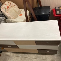ヤマダオリジナルチェスト　　YLCH000006WH120 リサイクルショップ宮崎屋　佐土原店　25.7.25Fの画像