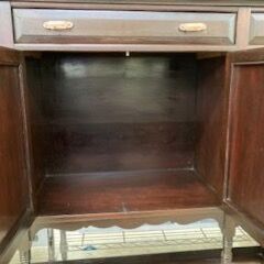 ID:345027　アンティークキャビネット　※足先欠けの画像