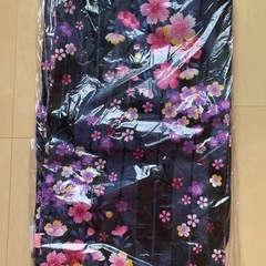 浴衣　作り帯　下駄　セット　ゆかた　浴衣セット　帯　帯セット　黒？濃紺？紫ピンクの画像