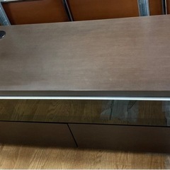 岡家具工業 ローボード テレビボード 幅150cm ブラウン 中古の画像