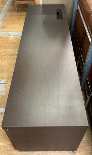 岡家具工業 ローボード テレビボード 幅150cm ブラウン 中古