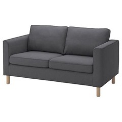 【7/
28〜30日限定】IKEA   KARLSTAD（カルルスタード）2人掛けソファグレーモデル 2人掛けソファの画像