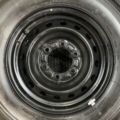 新車外し【BS RD613 195/80R15 107/105N LT】夏タイヤ【トヨタ 200系ハイエース 純正ホイール 15インチ 6J6HPCD139.7+35】22年製　(MTD026)クレジットカード QRコード決済可能の画像