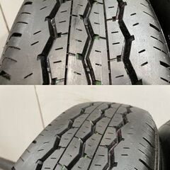 新車外し【BS RD613 195/80R15 107/105N LT】夏タイヤ【トヨタ 200系ハイエース 純正ホイール 15インチ 6J6HPCD139.7+35】22年製　(MTD026)クレジットカード QRコード決済可能の画像