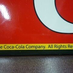 ② Coca-Cola 長方形 ブリキ看板 横43cm コカ・コーラ サイン看板 アメリカン雑貨 インテリア雑貨 札幌市東区 新道東店の画像