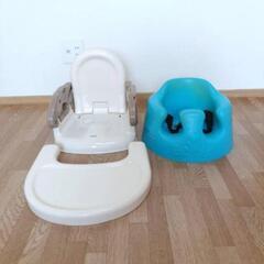 2個セット　Bumbo お食事椅子✨️　離乳食✨️　お食事テーブル　ベビーチェア　折り畳み　双子の画像