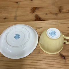 2507-628  Noritake CRAFTONE カップ&ソーサー2客 バラ売り不可 キズ 汚れありの画像