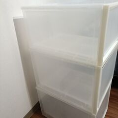 無印　収納ケース　3個の画像