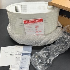 【新品・未使用】ツインバード TWINBIRD 空気清浄機 マイナスイオン発生機 AC‑4235W ホワイト 機械式フィルター式 タイマー付 小型 3畳向け ワンタッチ式 強弱運転 省エネ 軽量 約2kg コンパクト オフィス 寝室 一人暮らし ギフト対応可 の画像