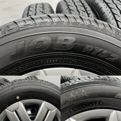 新車外し 2025年製【YK JOB RY52 145/80R12 80/78N LT】夏タイヤ【ダイハツ アトレー 純正ホイール 12インチ 4J4HPCD100+40】　(MTB823)クレジットカード QRコード決済可能の画像