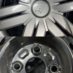 新車外し 2025年製【YK JOB RY52 145/80R12 80/78N LT】夏タイヤ【ダイハツ アトレー 純正ホイール 12インチ 4J4HPCD100+40】　(MTB823)クレジットカード QRコード決済可能の画像