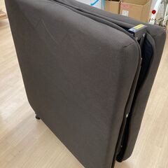 ★ジモティ割引あり★【リユースのサカイ野々市店】折りたたみベッド　ブラウン　198W(幅)×90D(奥行き)×40H(高さ) ※クリーニング済みの画像