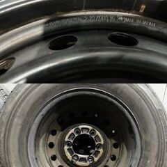 【BS RD613 195/80R15 107/105N LT】夏タイヤ【トヨタ 200系ハイエース 純正ホイール 15インチ 6J6HPCD139.7+35】23年製 バリ溝　(MTC932)クレジットカード QRコード決済可能の画像