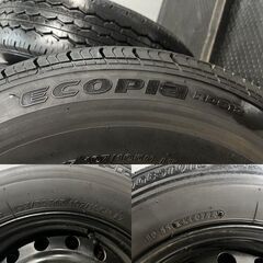 【BS RD613 195/80R15 107/105N LT】夏タイヤ【トヨタ 200系ハイエース 純正ホイール 15インチ 6J6HPCD139.7+35】23年製 バリ溝　(MTC932)クレジットカード QRコード決済可能の画像