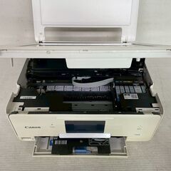 【CANON】キャノン インクジェットプリンター TS8030 複合機 プリンター 通電確認済 ホワイト 事務用品 NFCタグ A4プリンタ Y1937の画像