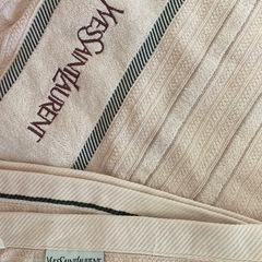 sold out /　Yves Saint Laurent 　YSL タオルケット　ピンクの画像