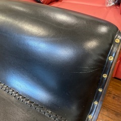 🌴🐃🌴マドゥーラ 1Pソファ オットマン チーク無垢材 水牛🐃 シングルソファ マドゥラ  ソファ マドゥーラソファ スツール アジアン家具 1人用椅子 木製いすNO.2350Fの画像