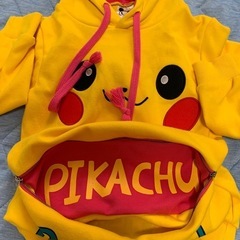 【美品】ポケモン ピカチュウ パーカー ピンクの画像