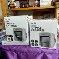 ミスト涼感：扇風機ではなくて冷風扇です Ｊｅｎｉｘ（ジェニックス）　ＵＳＢ充電式　パーソナルミスト冷風扇　ＫＷＴ－Ｆ２６ミニエアコン冷房クーラーの画像