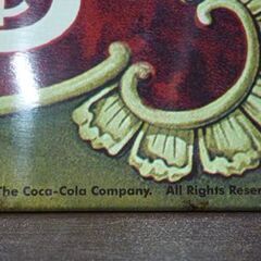 ③ Coca-Cola 長方形 ブリキ看板 幅43cm コカ・コーラ サイン看板 アメリカン雑貨 インテリア雑貨 札幌市東区 新道東店の画像