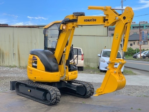 コマツ　ミニユンボ　PC30UU-5  油圧ショベル　倍速付き  操作パターン切り替え可能　　ゴムキャタ新品　3tクラス　全国陸送可能
