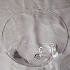 フランス ヴィンテージ Baccarat オンド ワイングラス ペア バカラの画像