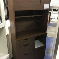 ★リユースのサカイ横浜南店★YM1303  食器棚 ブラウン W90×D45×H181 クリーニング済みの画像