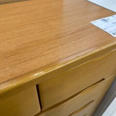 ★リユースのサカイ高崎店★TJ12305 (株)サン チェスト ライトブラウン H120×D44.5×W800 クリーニング済みの画像