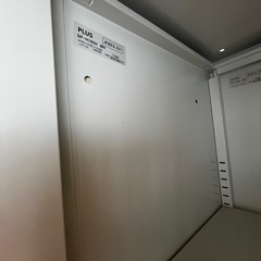 【中古】　PLUS　スチール書庫　5段　扉付き　1台の画像