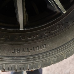 軽トラ用アルミホイールタイヤ付きの画像