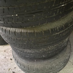 軽トラ用アルミホイールタイヤ付きの画像