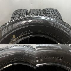BS BRIDGESTONE BLIZZAK VRX2 155/80R13 13インチ スタッドレス 4本 22年製 バリ溝 ヴィッツ パッソ プラッツ等　(KTC331)クレジットカード QRコード決済可能の画像