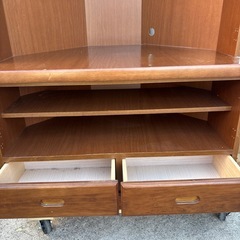 コーナーキャビネット　飾り棚　食器棚　テレビ台の画像