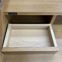 ★リユースのサカイ高崎店★TJ12308 佐藤産業 学習机 ライトブラウン H86.5×D57×W80 クリーニング済みの画像