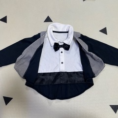 タキシードジャケット風トップス　90㎝の画像
