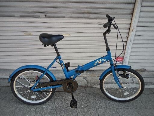 MIMOLETTE 折りたたみ自転車 青 あさひ(ASAHI) ミモレット 20インチ 折りたたみ自転車 入荷しま