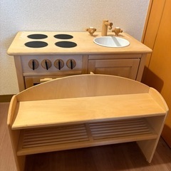 希少‼︎MILAN木製ままごとキッチンの画像