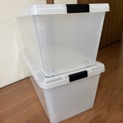 ｷｬｽﾀｰ付き収納BOX 2個の画像