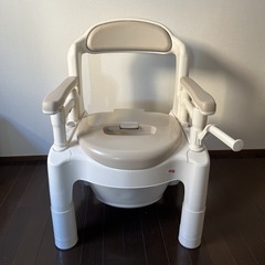 アロン化成 安寿 ポータブルトイレちびくまん FX-CP ベージュ 介護用トイレの画像